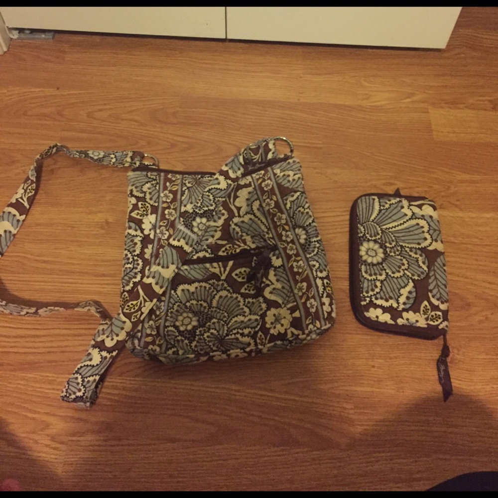 Vera Bradley cross body with matching wallet