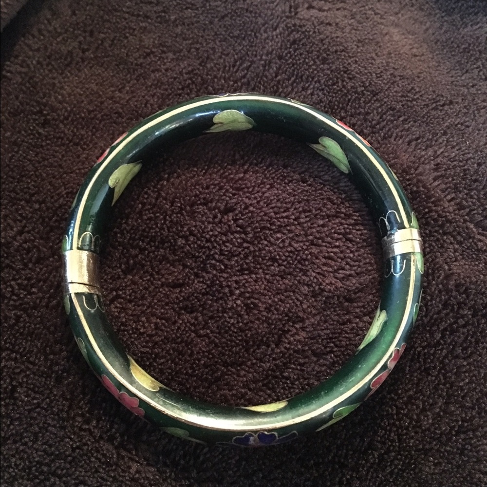 Vintage cloisonné bangle from Japan
