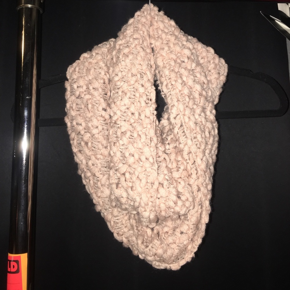 light pink infinity scarf
