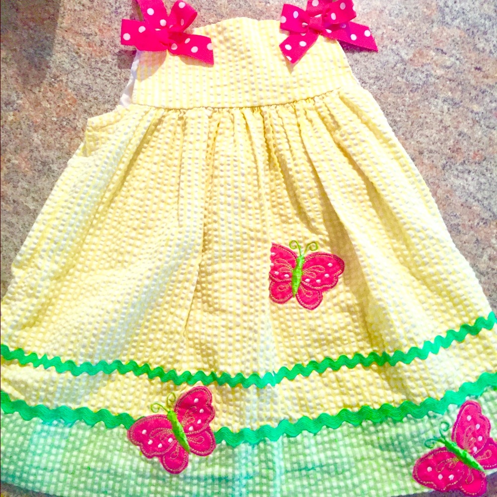 Summer seersucker Butterfly dress!