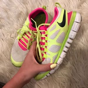 Neon Nike sneakers