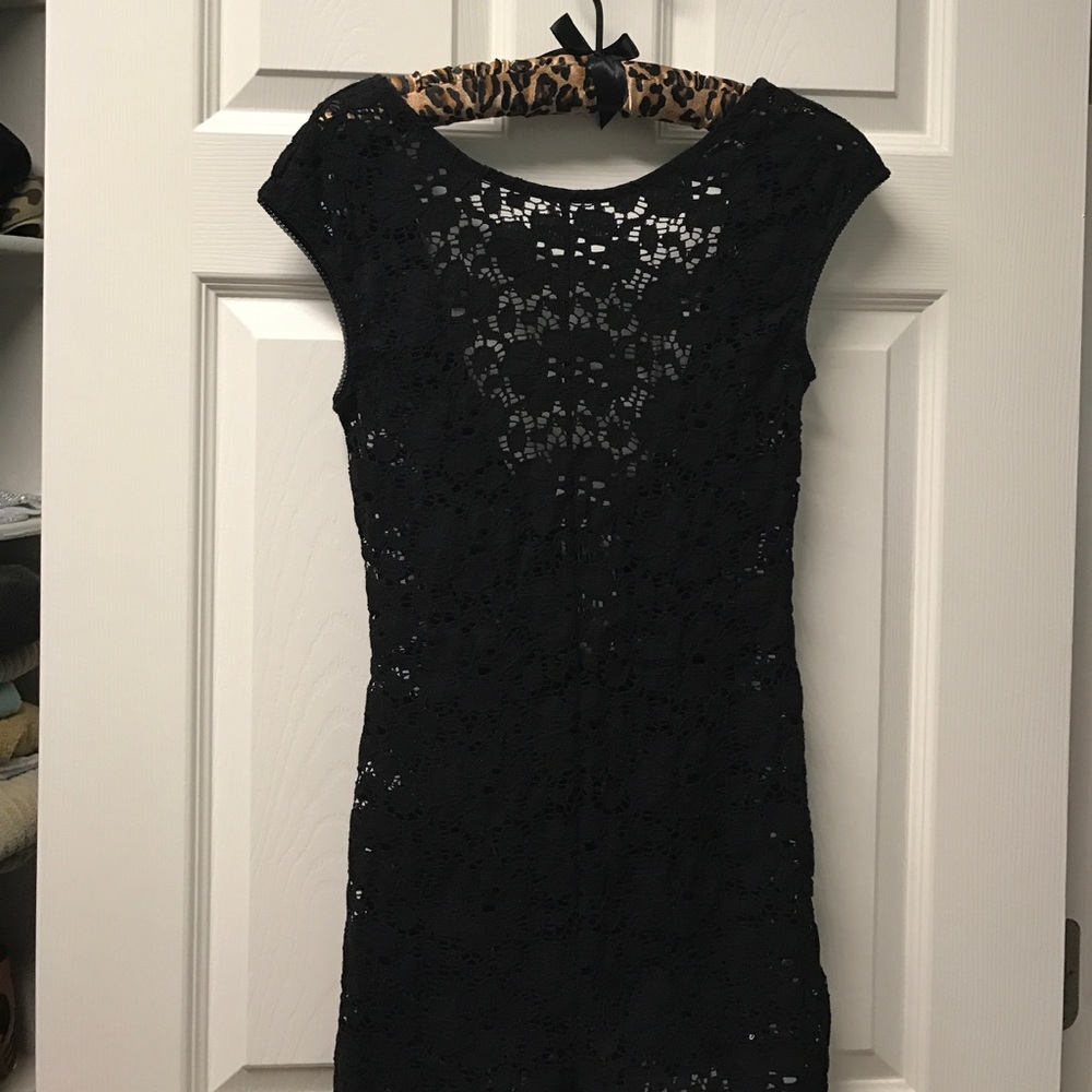 Black lace romper