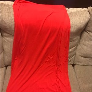 Medium red maxi skirt