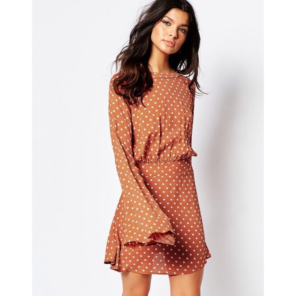 Flynn Skye Emma Mini Dress in Pumpkin Seed