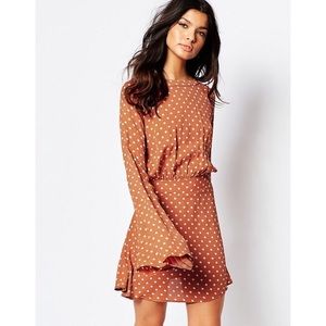 Flynn Skye Emma Mini Dress in Pumpkin Seed