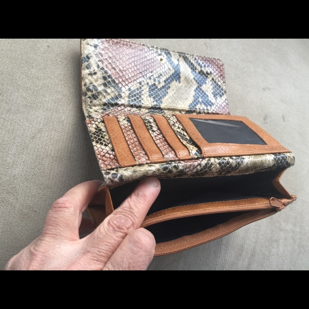 Kenneth Cole Reaction Wallet, Python Leather, - image 3