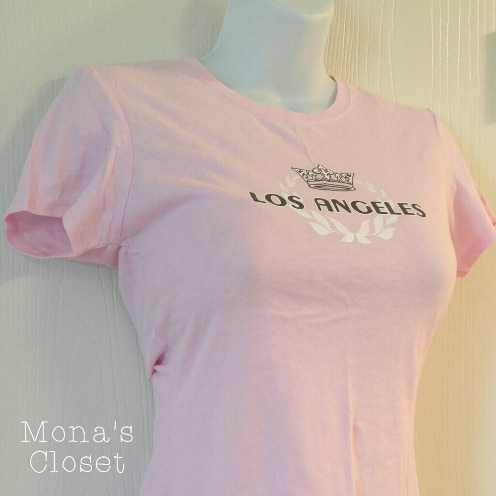 🔴 4/$15 Pink Los Angeles T-Shirt