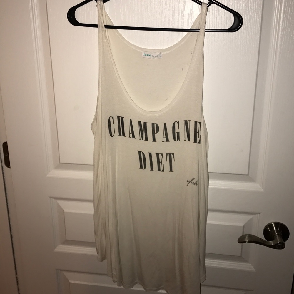 Champagne Diet tank top