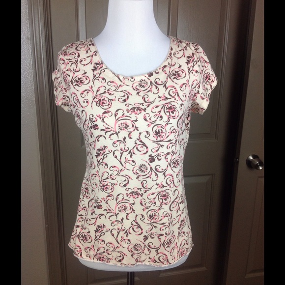 Fuda Top Medium Fits Small Nouveau Floral Cotton - Picture 2 of 5