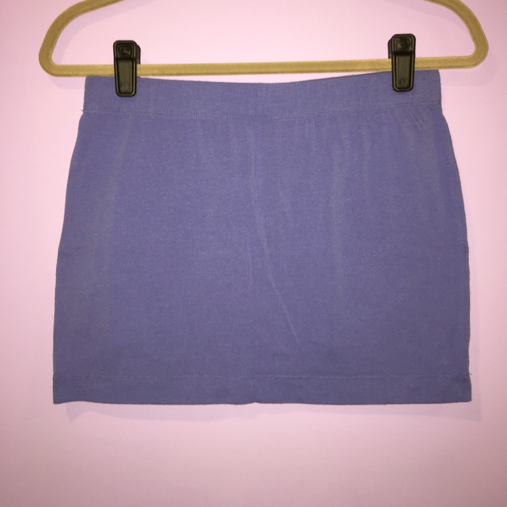 Periwinkle, blue/purple mini skirt
