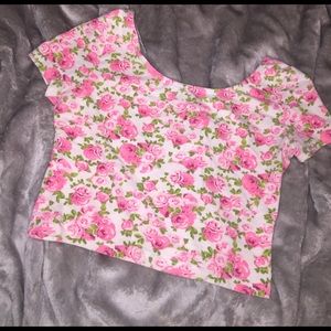 H&M Floral Crop Top