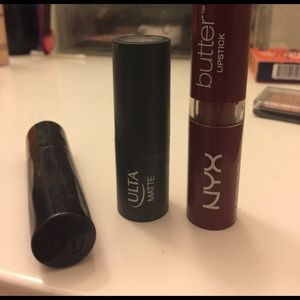 Urban Decay, Ulta, and NYX lipsticks