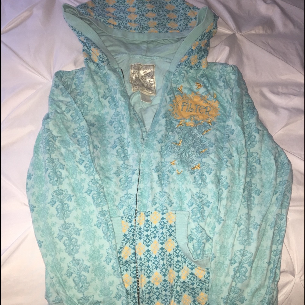 Teal Filter Hoodie from The Buckle