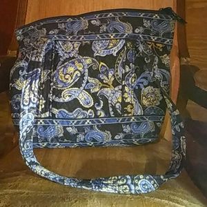 Black/Blue Paisley Vera Bradley Tote