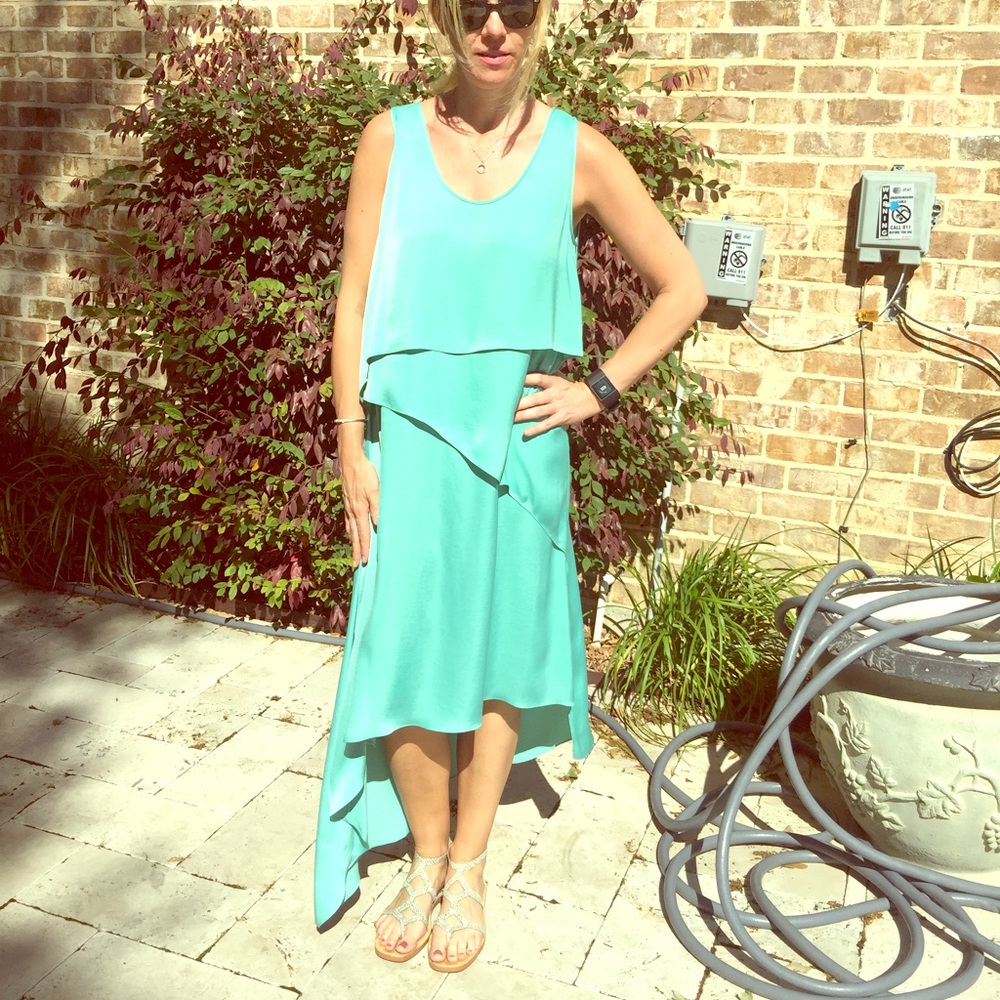 BCBG Max Azria dress asymmetric hem gorgeous