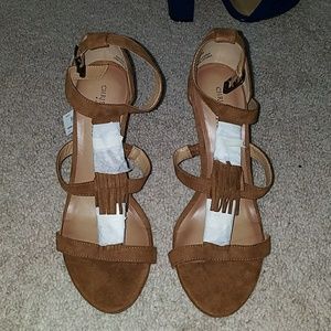 Brown heel sandal
