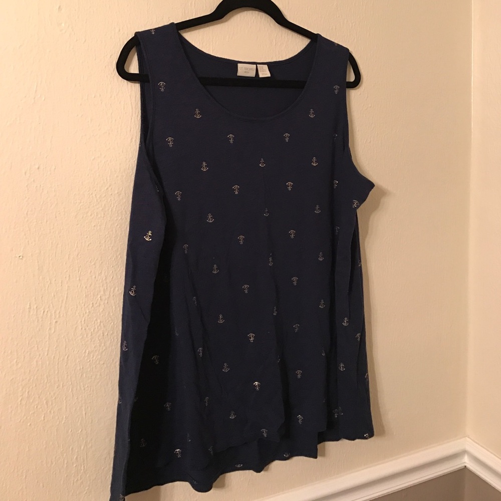 Navy Blue Nautical Tank ⚓️