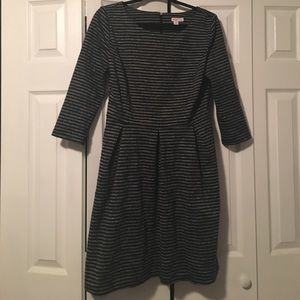Merona Fit and Flare three quarter sleeve dress