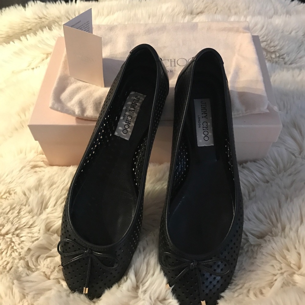 Jimmy Choo Walsh Perforated Flat