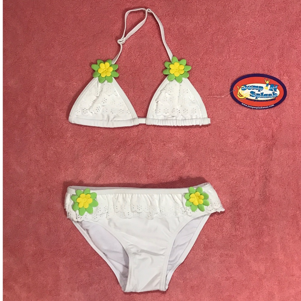 2 pc flower bikini for little girls