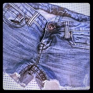 Blue jean shorts