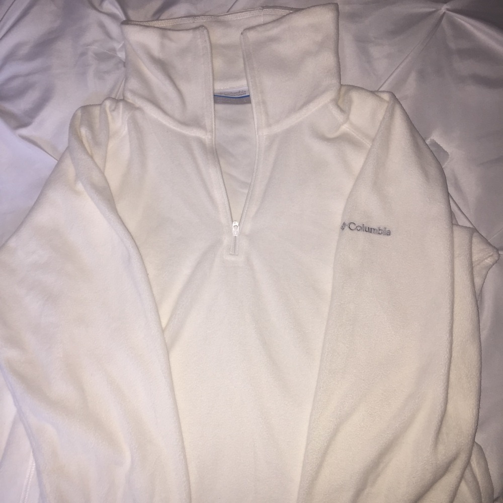 White Columbia Half-Zip Fleece Sweater