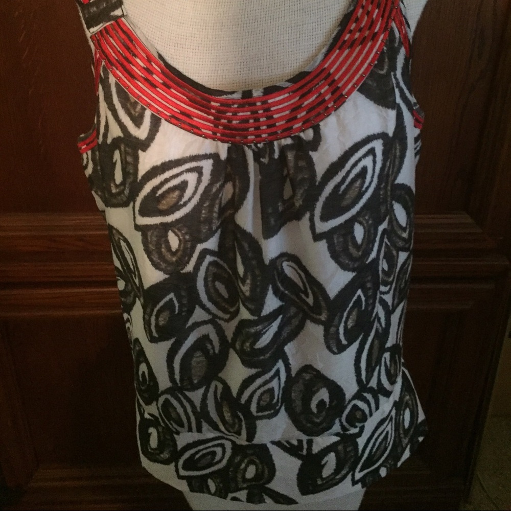 Nwots Sharon Young Embroidered Tank