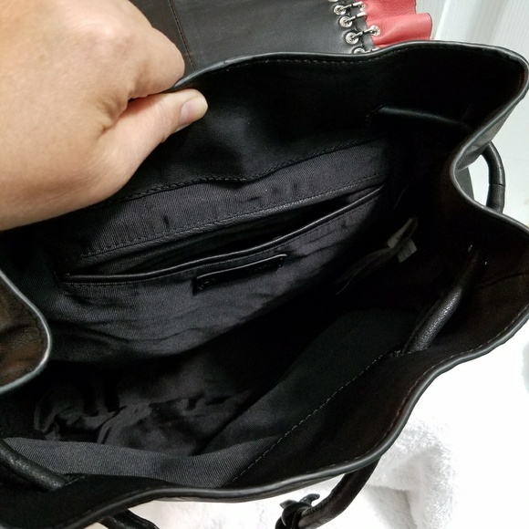 Zara Frilled leather backpack (8074) main image 5