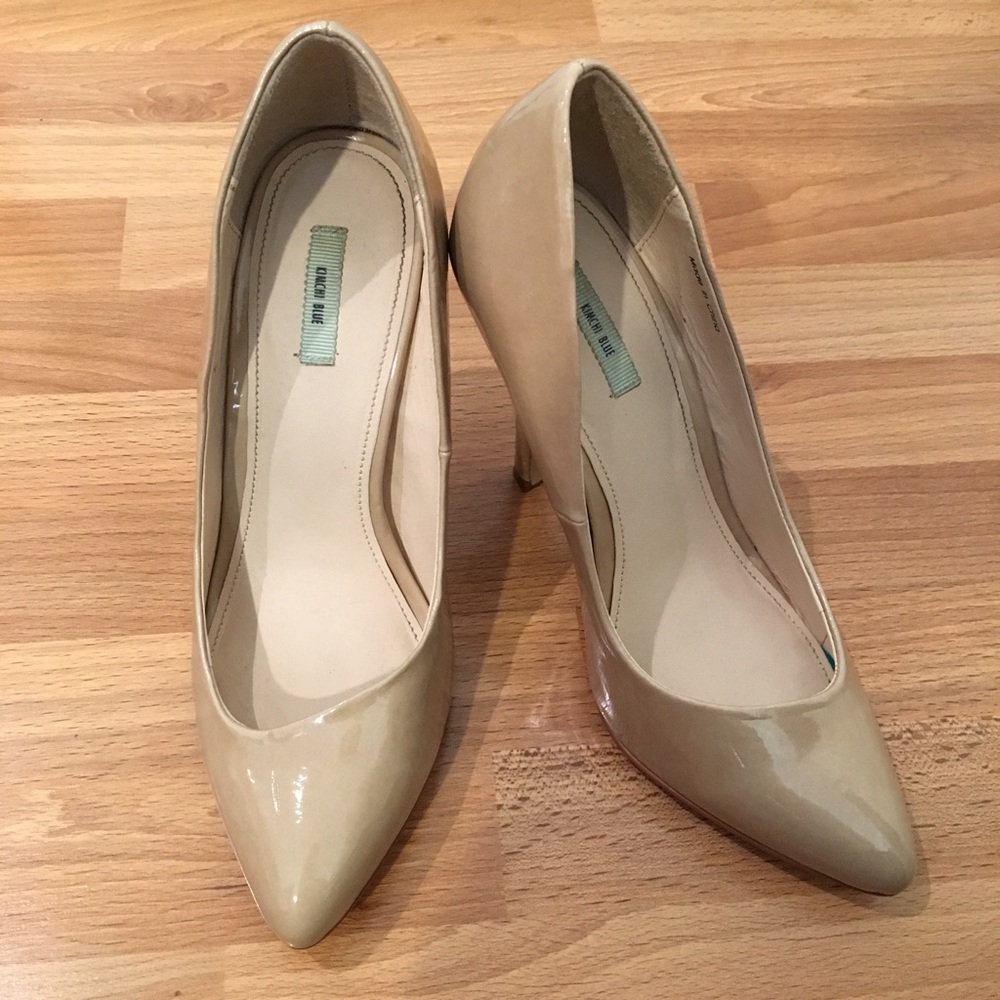 Kimchi Blue Nude Patent Leather Pumps