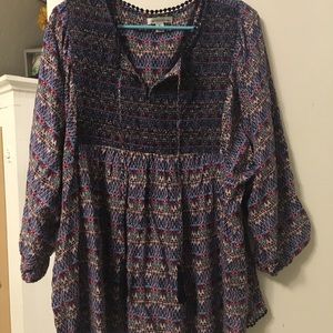 Aztec printed tunic
