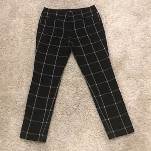 Loft plaid cropped pant