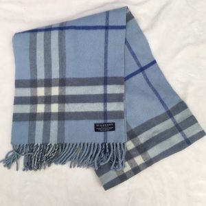 Burberry blue plaid scarf Clearance