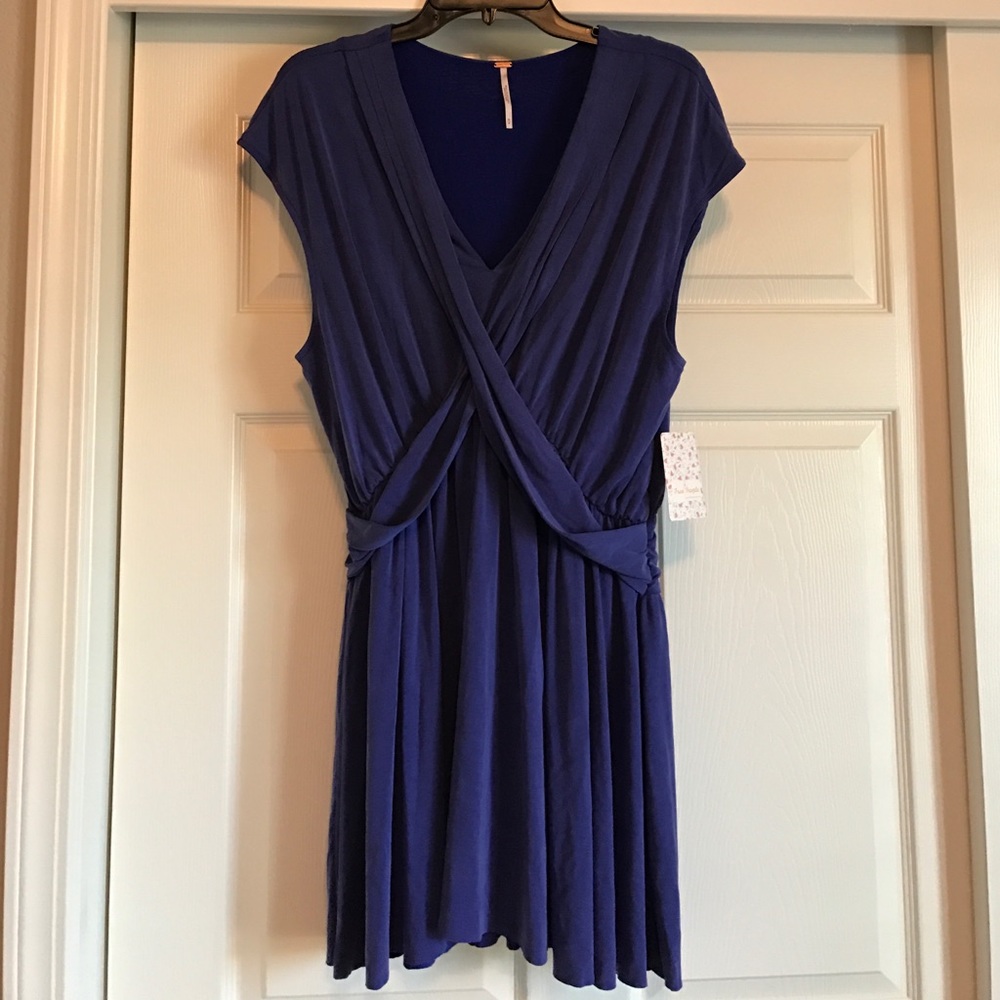 NWT Free People blue dress; medium