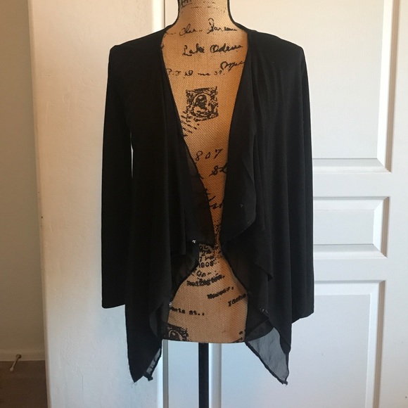 Dreaming out loud black layered cardigan - Picture 2 of 6