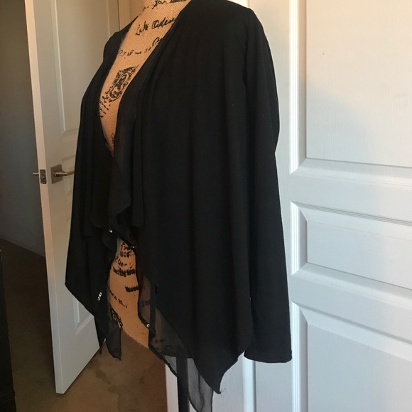 Dreaming out loud black layered cardigan - Picture 3 of 6