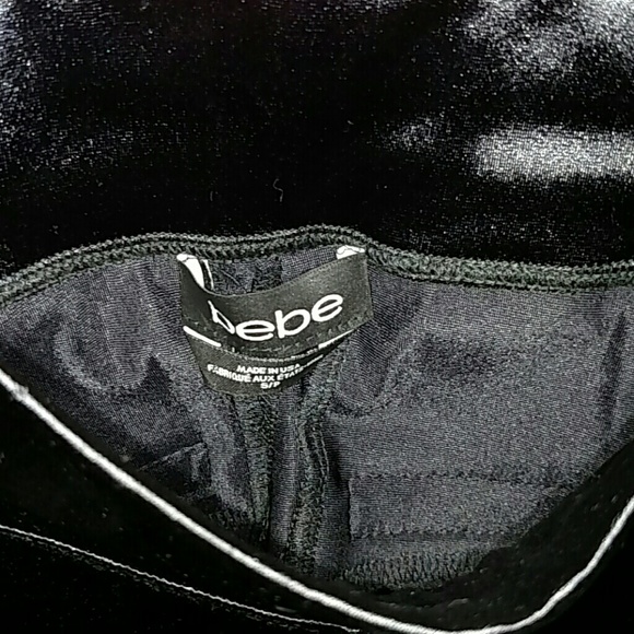 bebe NWOT Bodycon Pants with Gold Zipper Legging - Picture 1 of 4
