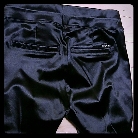 bebe NWOT Bodycon Pants with Gold Zipper Legging - Picture 4 of 4