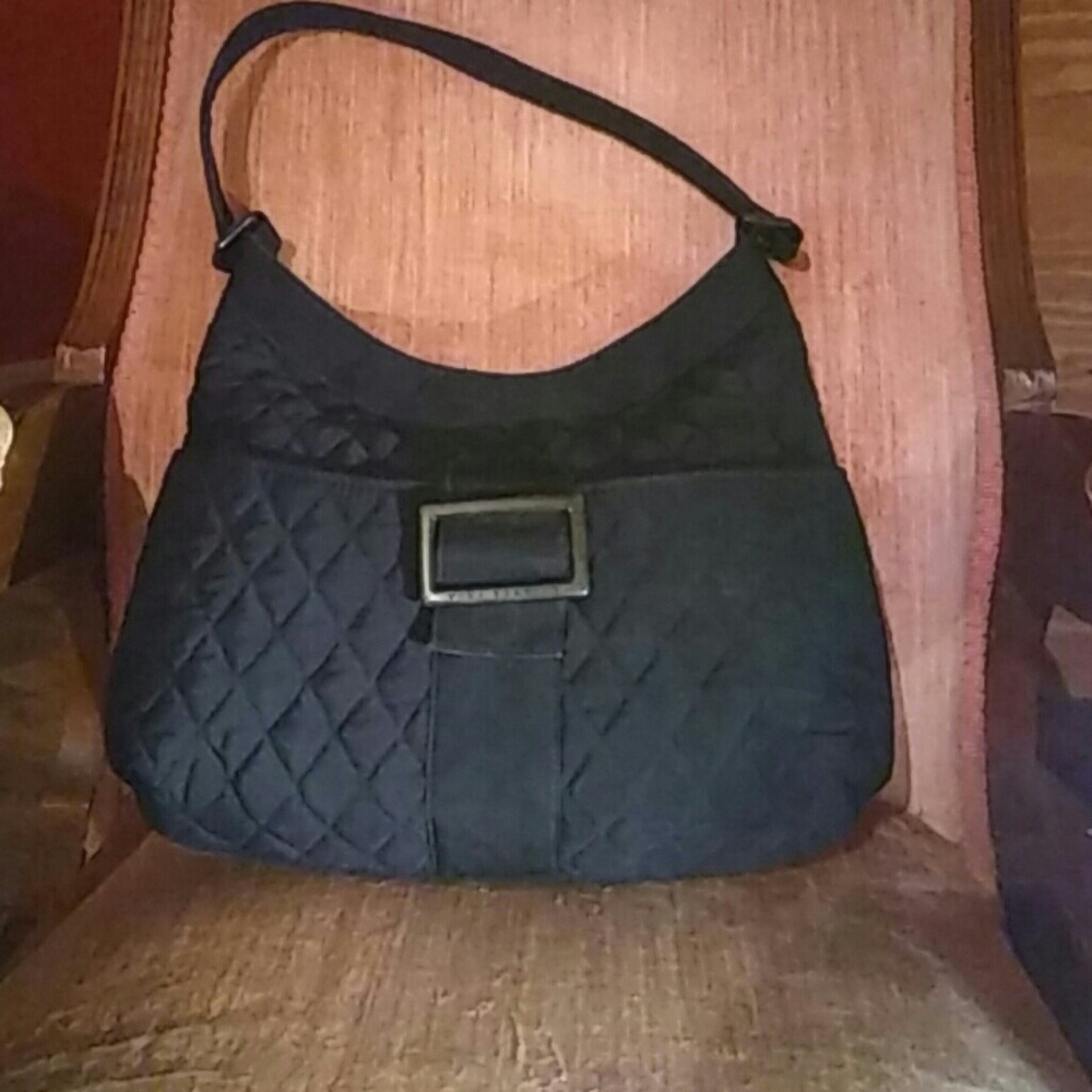 Black Quilted Vera Bradley Handbag
