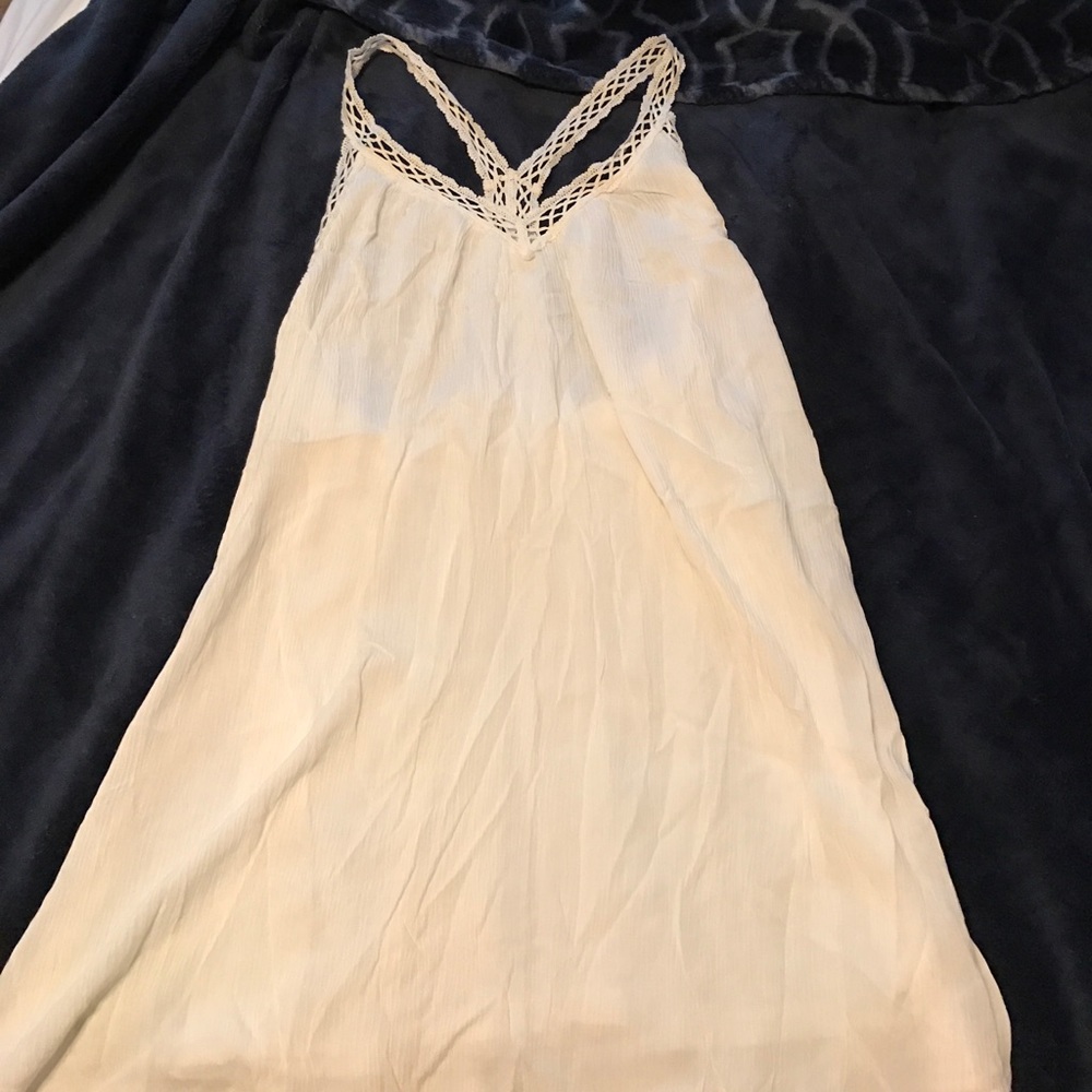 White crochet dress