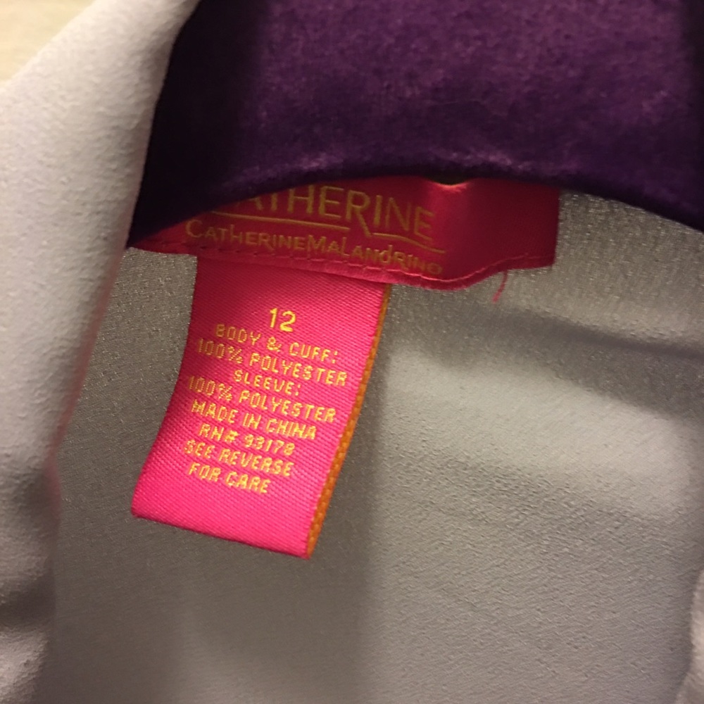 Purple button down blouse - Picture 4 of 4