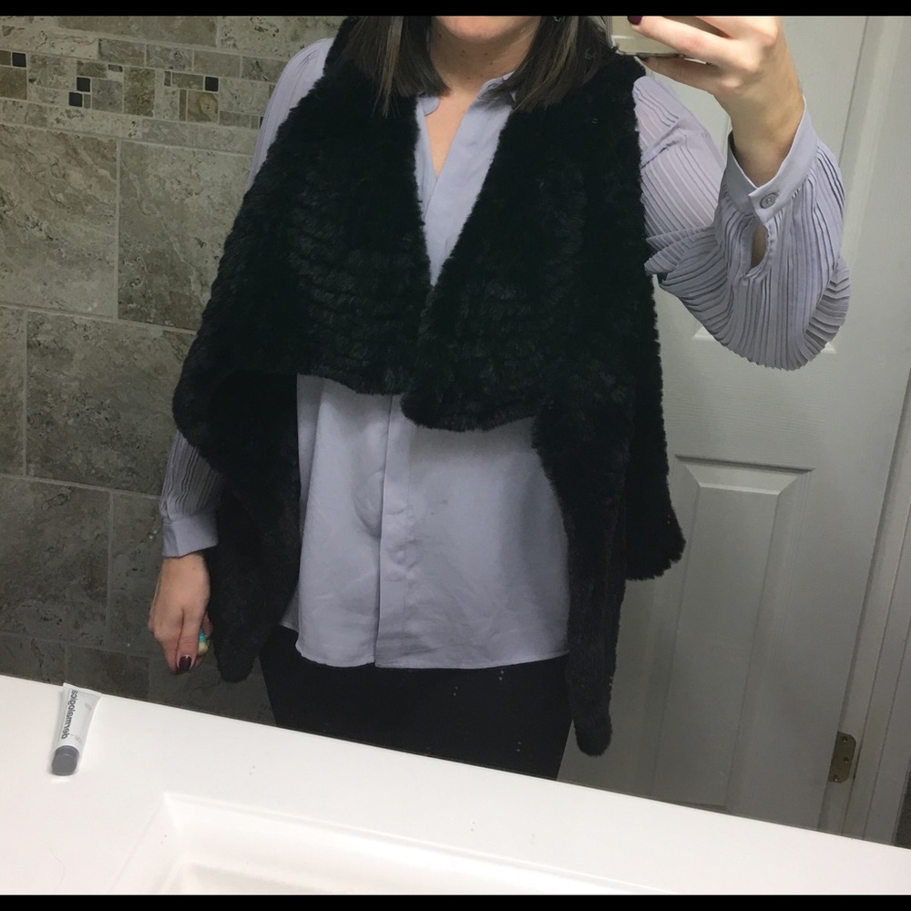 Purple button down blouse