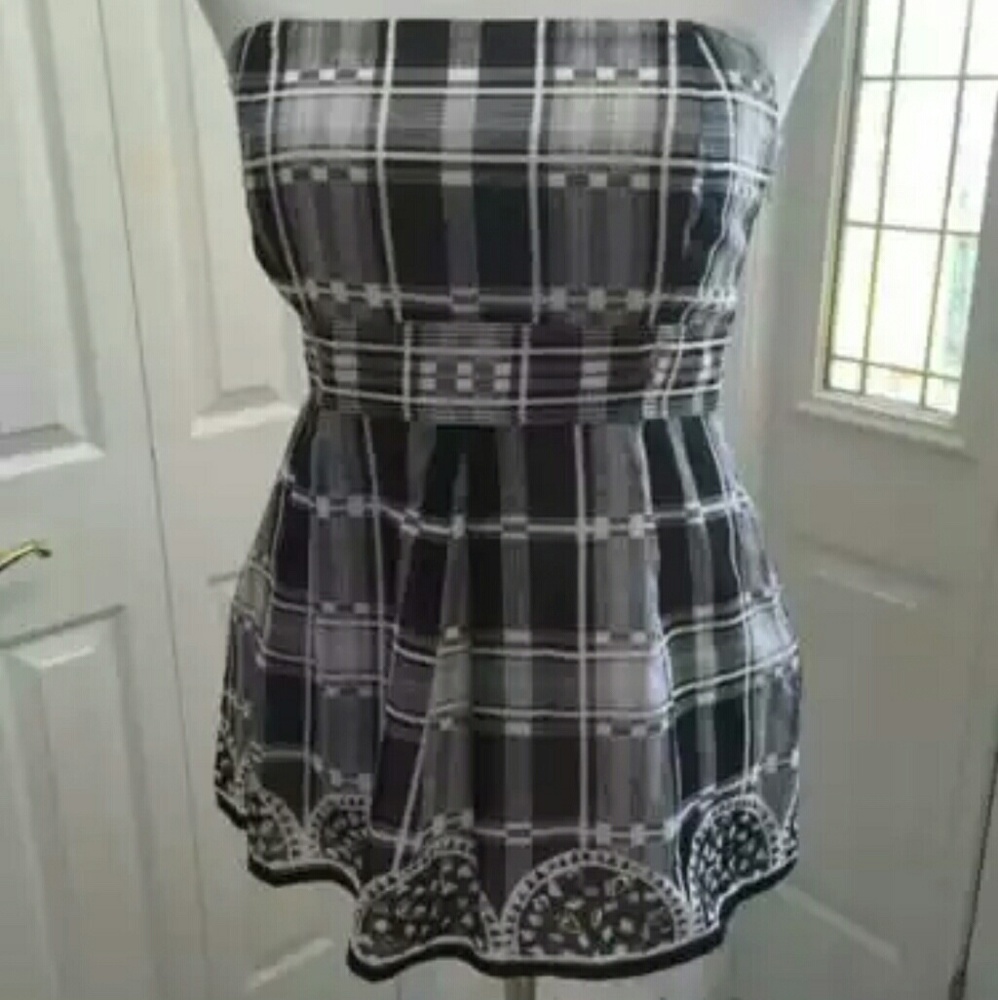 WHBM strapless top