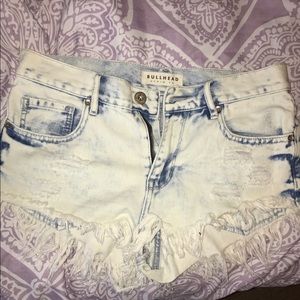 Denim shorts