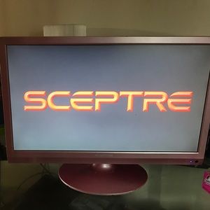 SCEPTRE pink flatscreen