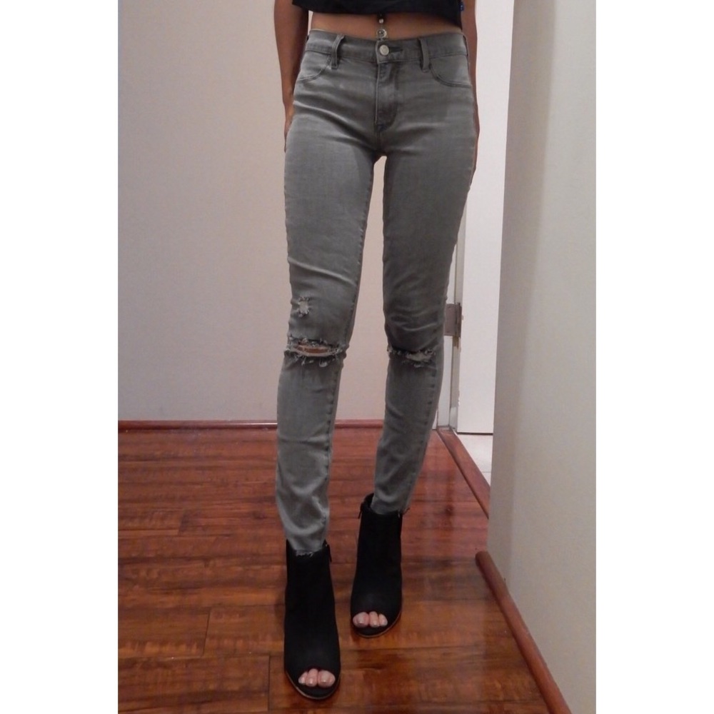 Grey Ankle Jegging