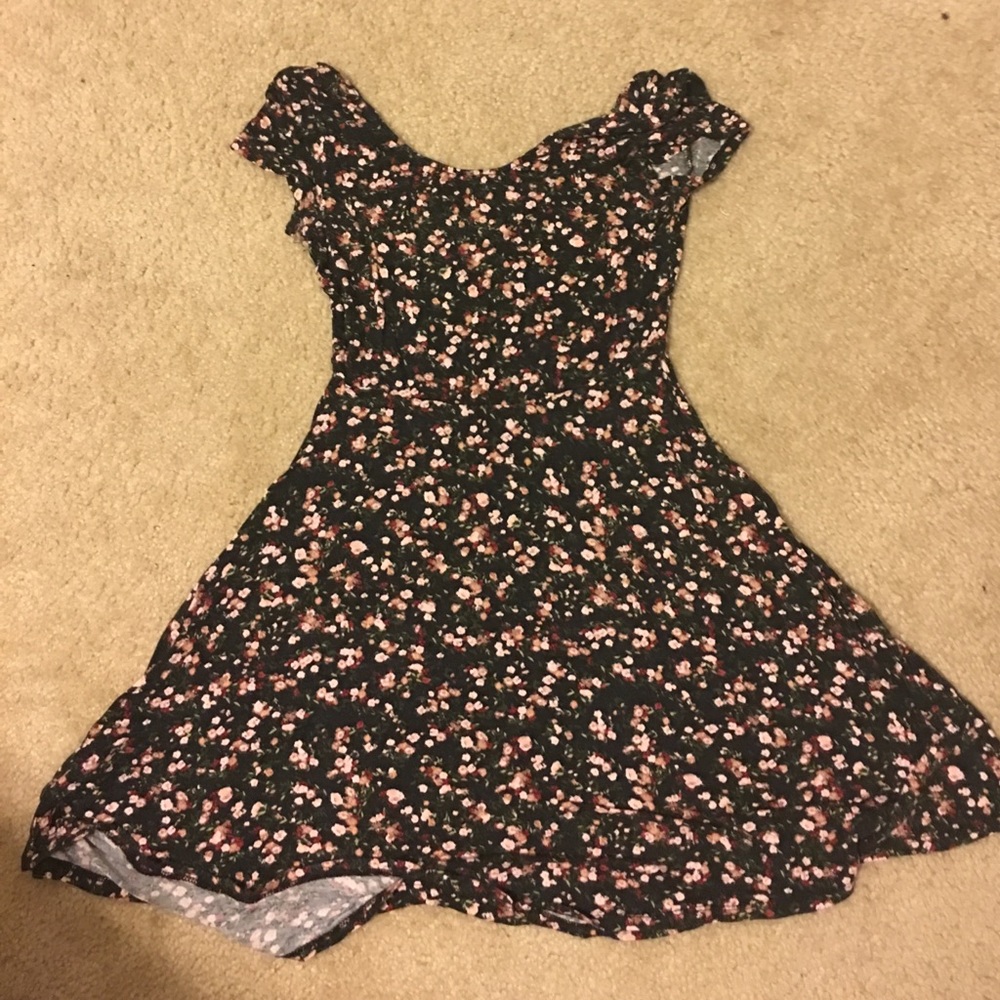 Small floral fit and flare dress