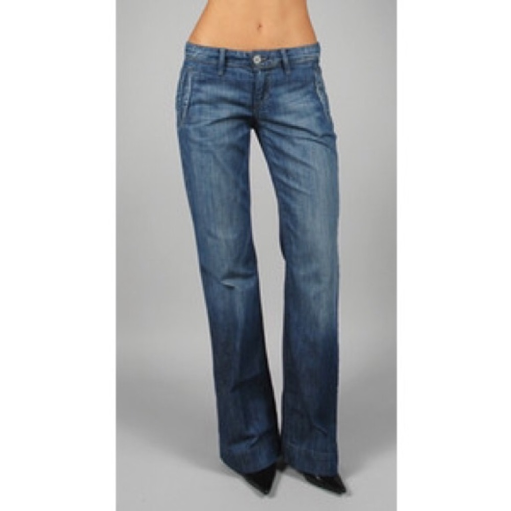 Joe's Jeans Wide Leg Denim Trouser in Christie