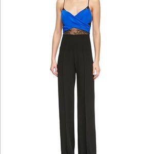 Noam Hanoch black and blue wide leg jumpsuit