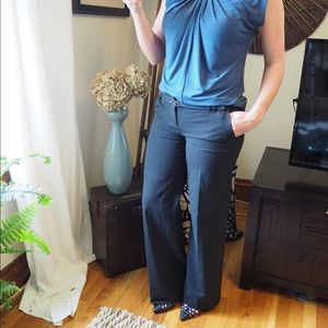 Ann Taylor LOFT Charcoal Grey Trouser