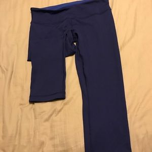 Purple Lululemon Wunder Under Crop